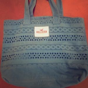 Blue Hollister Tote